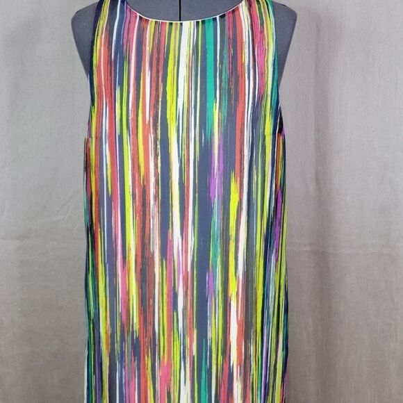 SANGRIA‎ Multicolored Striped Sleeveless Maxi Dress Size 6 - Picture 3 of 9